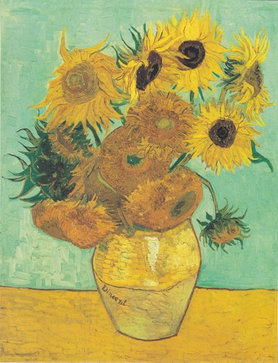 Twelve Sunflowers in a Vase by Vincent van Gogh